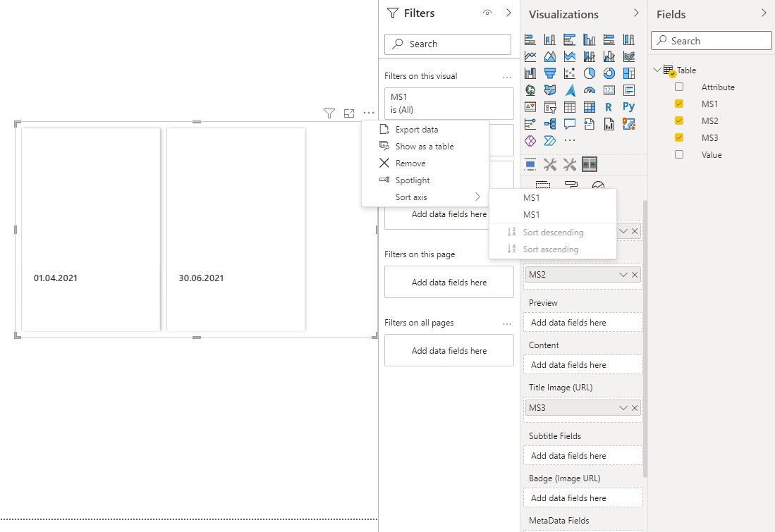 Card Browser Broken (Sorting doesnt work) - Microsoft Fabric Community