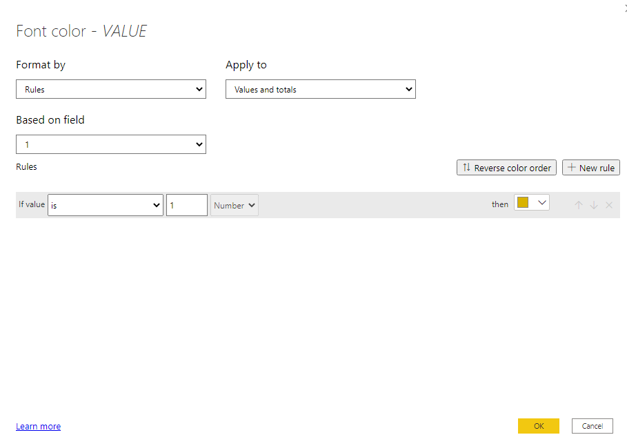 Matrix Visual column header color change - Microsoft Fabric Community