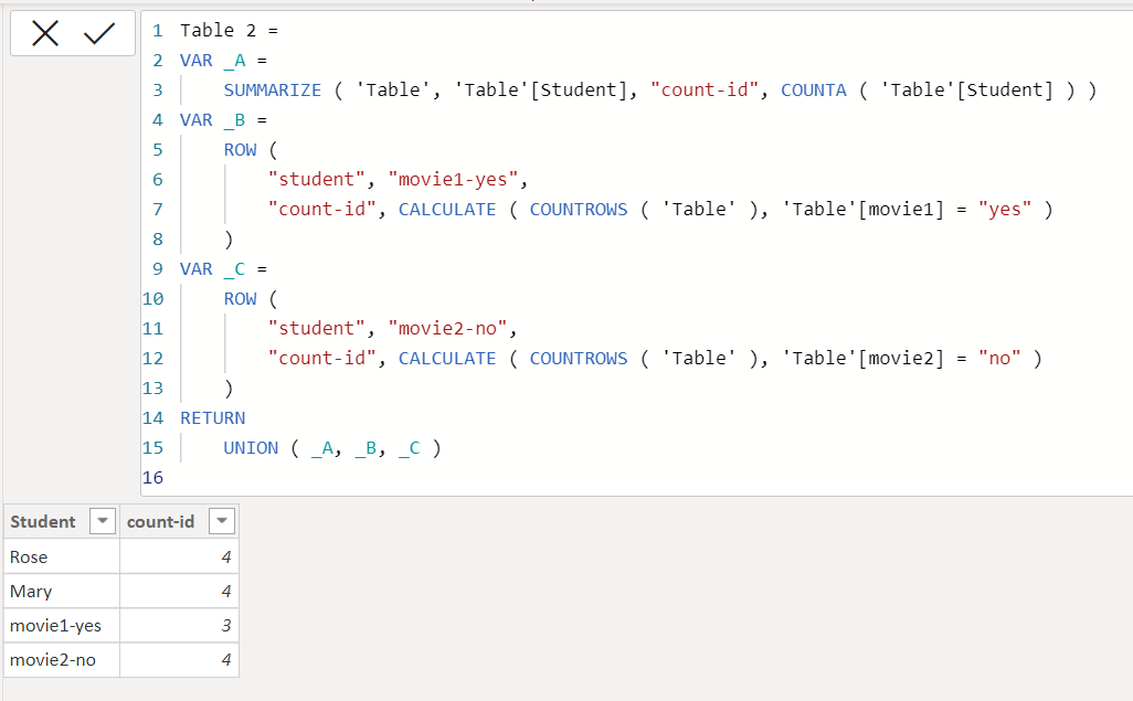 Solved: need to create a new table with existing table - Microsoft ...