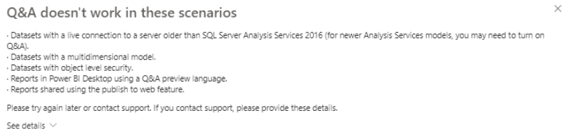 Solved: Inability to locate the Q&A Set up feature in ... - Microsoft ...