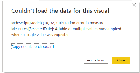 Solved: Measure to return a value (from a column) based on ...