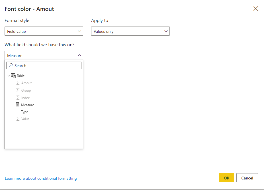 Solved: Problems with conditional formatting in matrix tab ...