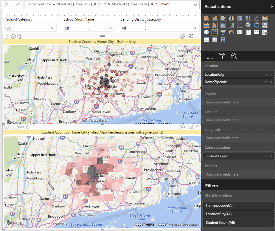 LocationCity with Data Category = Place