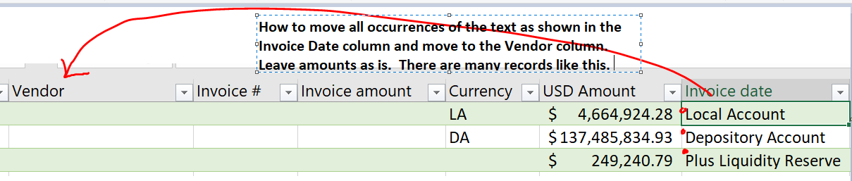 Solved: Move cell to another Column - Microsoft Fabric Community