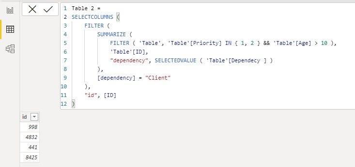 DAX filter - Microsoft Fabric Community