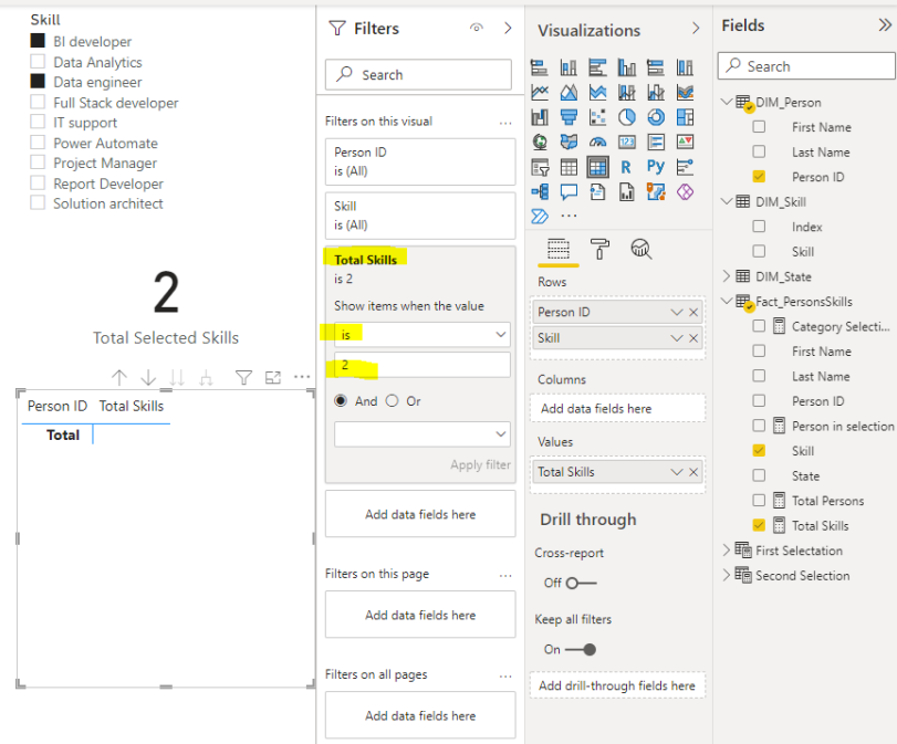 Solved: Filters used with Matrix Help - Microsoft Fabric Community