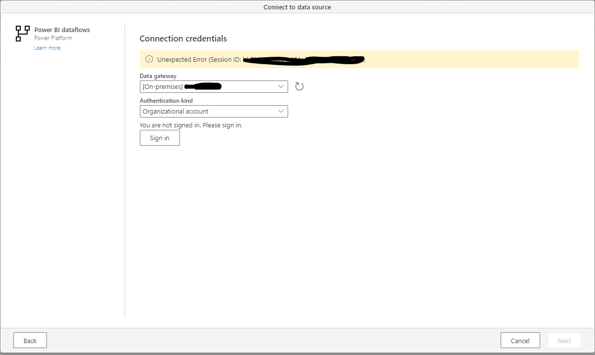 Connect to Power BI Dataflow - Microsoft Fabric Community