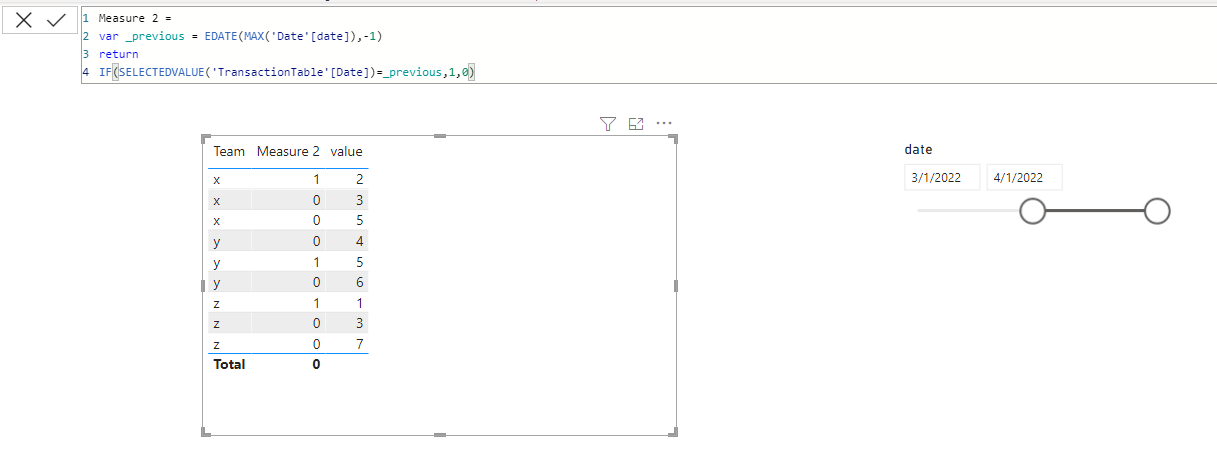 Solved: Previous Date value based on the date selection - Microsoft ...