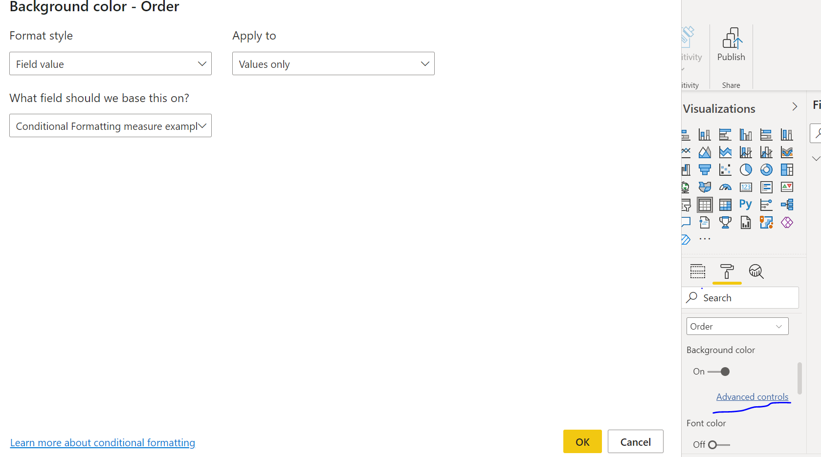 Solved: Re: Conditional Formatting in Table - Microsoft Fabric Community
