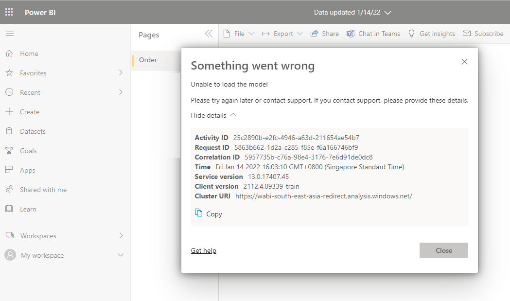 Power BI Web Shared report issue - Microsoft Fabric Community