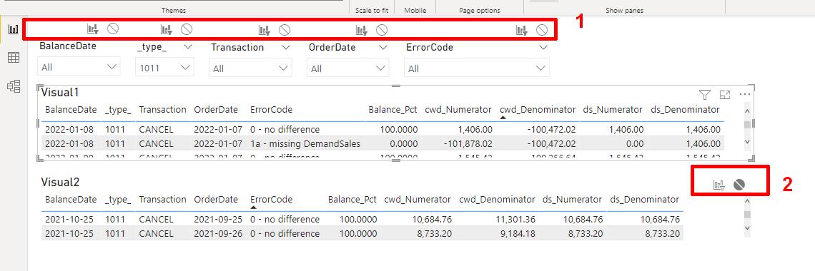 Solved: multiple slicers for two visuals - Microsoft Fabric Community