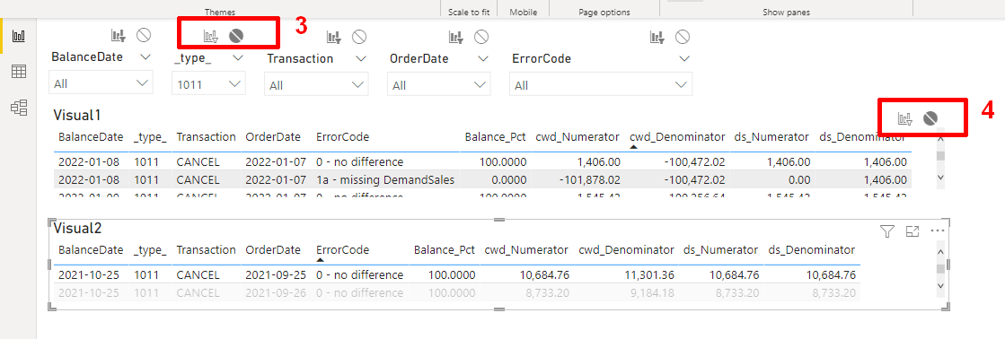 Solved: multiple slicers for two visuals - Microsoft Fabric Community