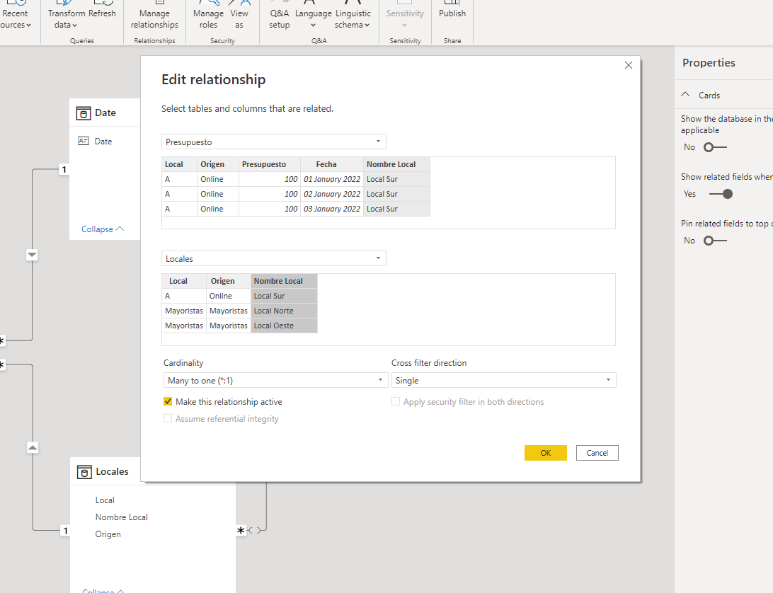 Relationships: Displays repeated data - Microsoft Fabric Community