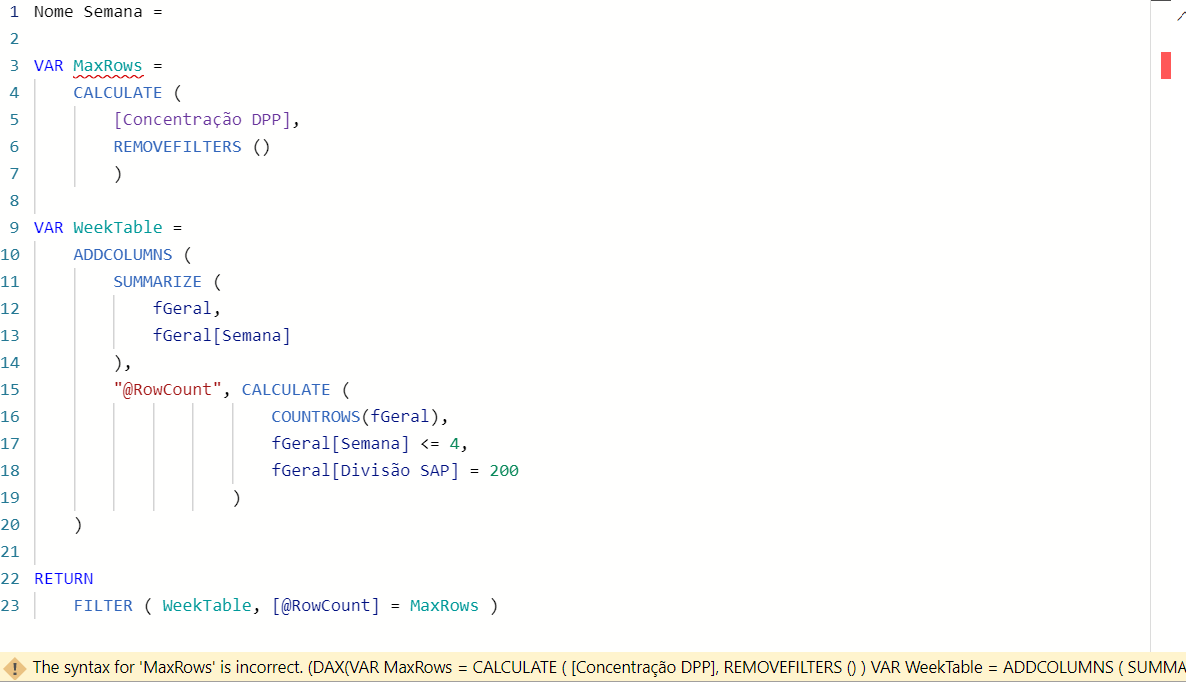 Solved: Measure - How to define the maxx value using DAX - Microsoft ...
