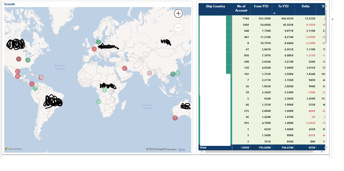 Map is not filtering the data - Microsoft Fabric Community