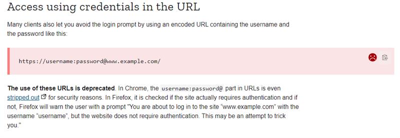 Passing Credentials in URL No Longer Working Sept ... - Microsoft ...