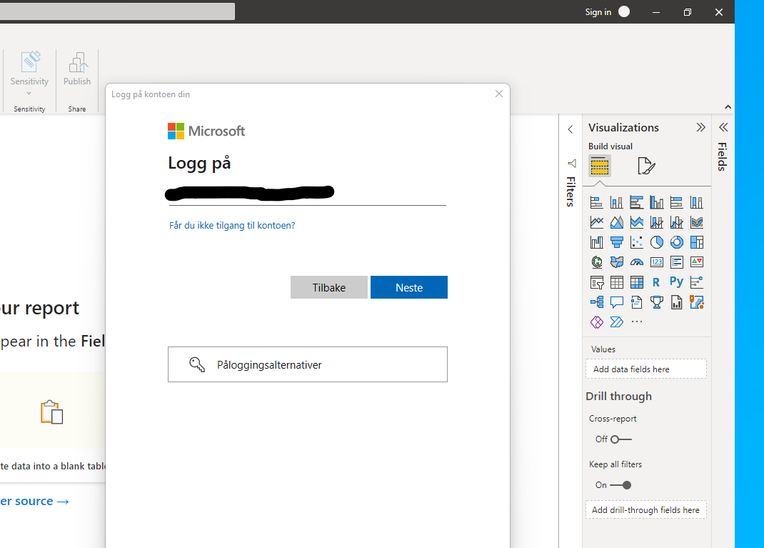 IPower BI Desktop - Can't log in with user - Microsoft Fabric Community