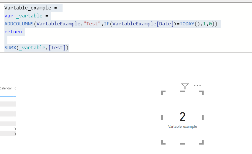 Generate as a variable within a Measure vs Table H... - Microsoft ...