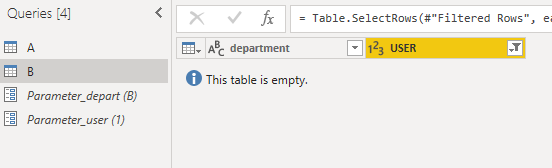 Filtering with two parameters - Microsoft Fabric Community