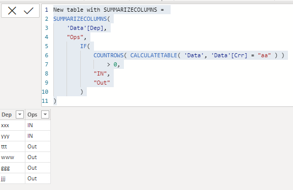 Solved: How can I create a calculated table including valu ...
