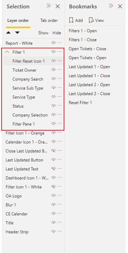 Solved: Custom Filter Panel - Shape keeps covering slicers - Microsoft ...