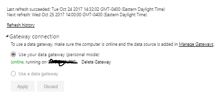Data Refresh and Gateway Configuration - Microsoft Fabric Community