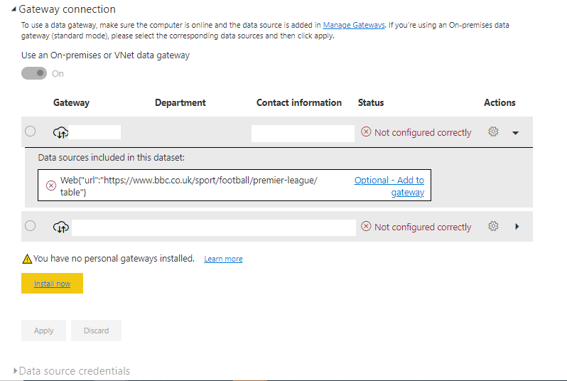 Web connection not recognised as cloud source when... - Microsoft ...