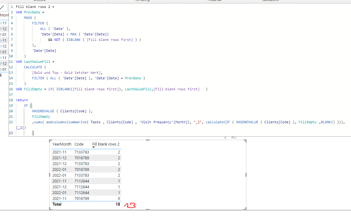Solved: how to sum fo the prepared measure in the total - Microsoft ...