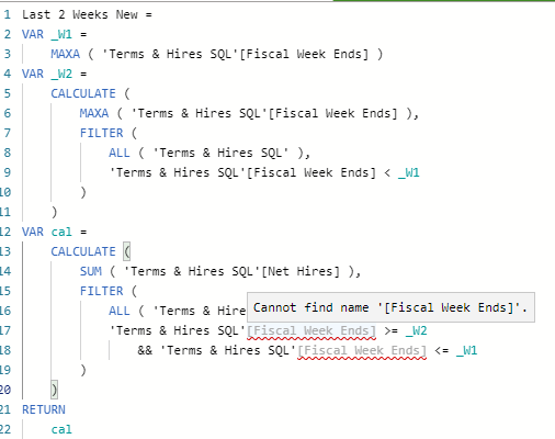 Calculating previous values - Microsoft Fabric Community