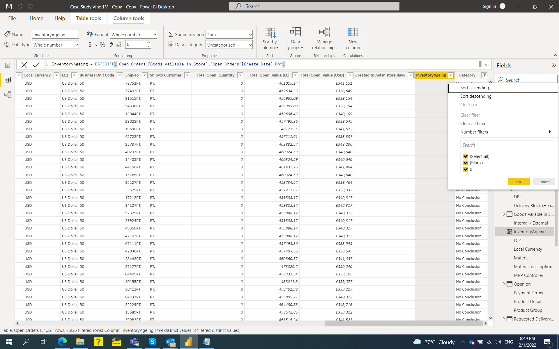 Solved: Calculated column formula Incorrect - Microsoft Fabric Community