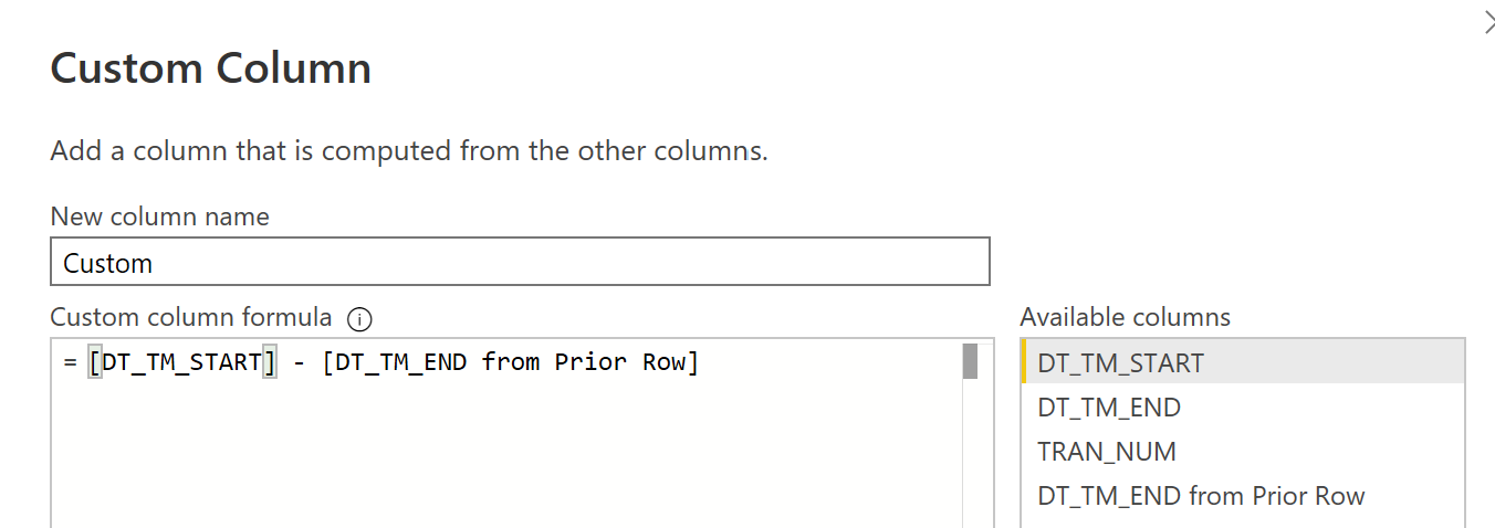 Solved: Subtract different columns from previous row - Microsoft Fabric ...