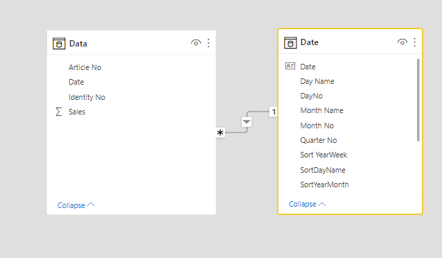 Solved: Date table is not working when I connect with fact ...