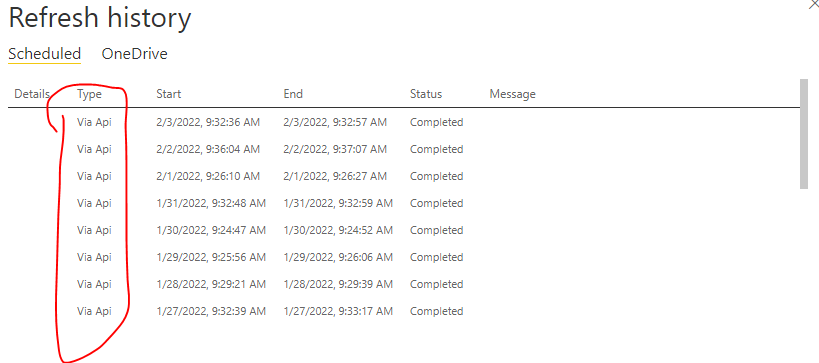 Solved: Refresh via API? - Microsoft Fabric Community