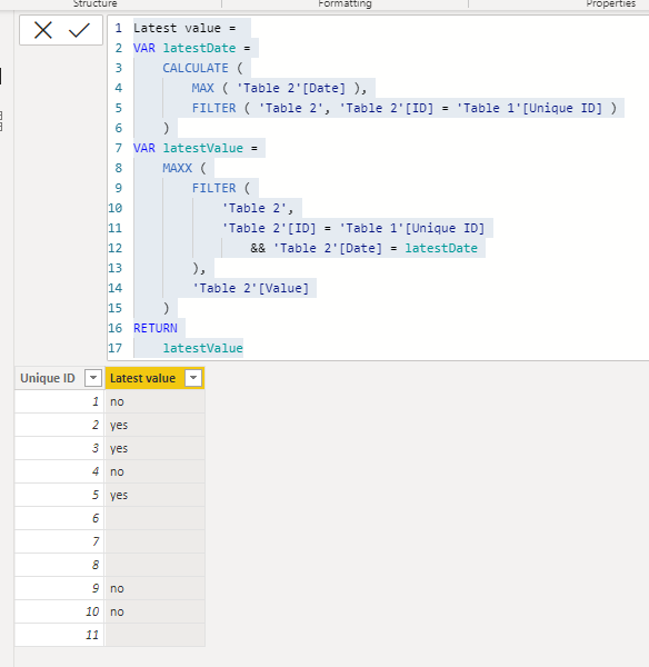 Solved: Add latest value from one table to another - Microsoft Fabric ...