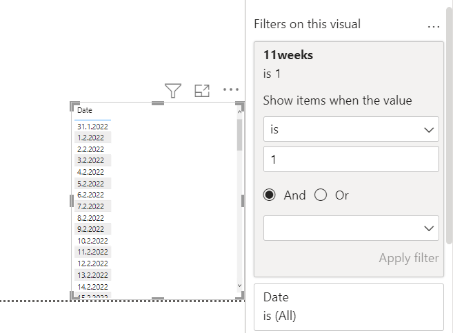 Solved: 11 Week Look Ahead Dynamic Calculation - Microsoft Fabric Community