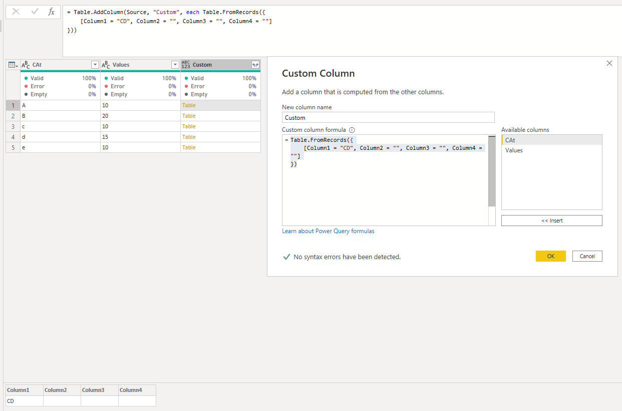 Solved: Add multiple columns in a single step (Power Quer... - Microsoft  Fabric Community