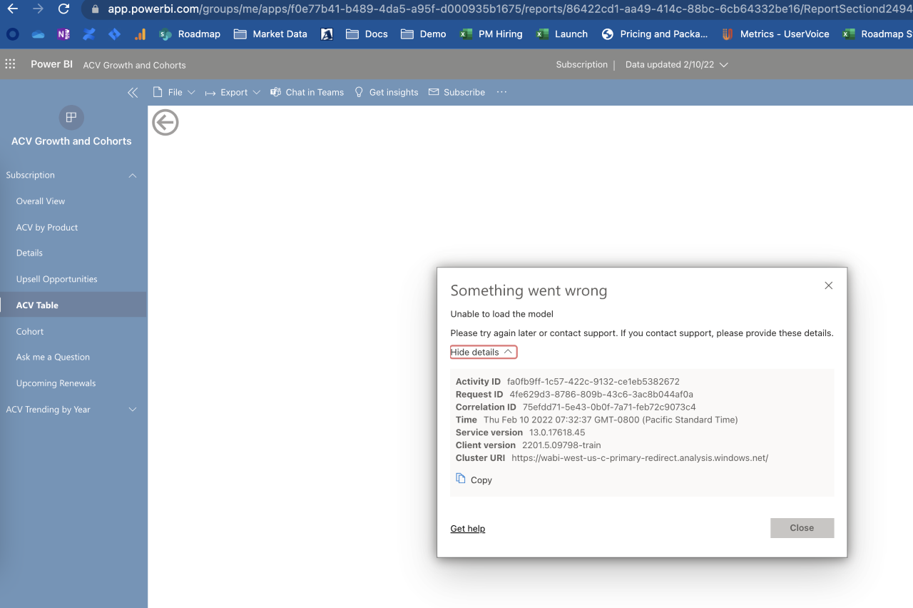 Unable to load the model for some people - Microsoft Fabric Community