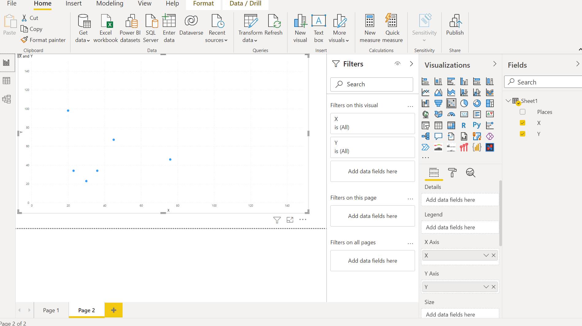 Solved: Why is the detail on my Scatter graph not working ...