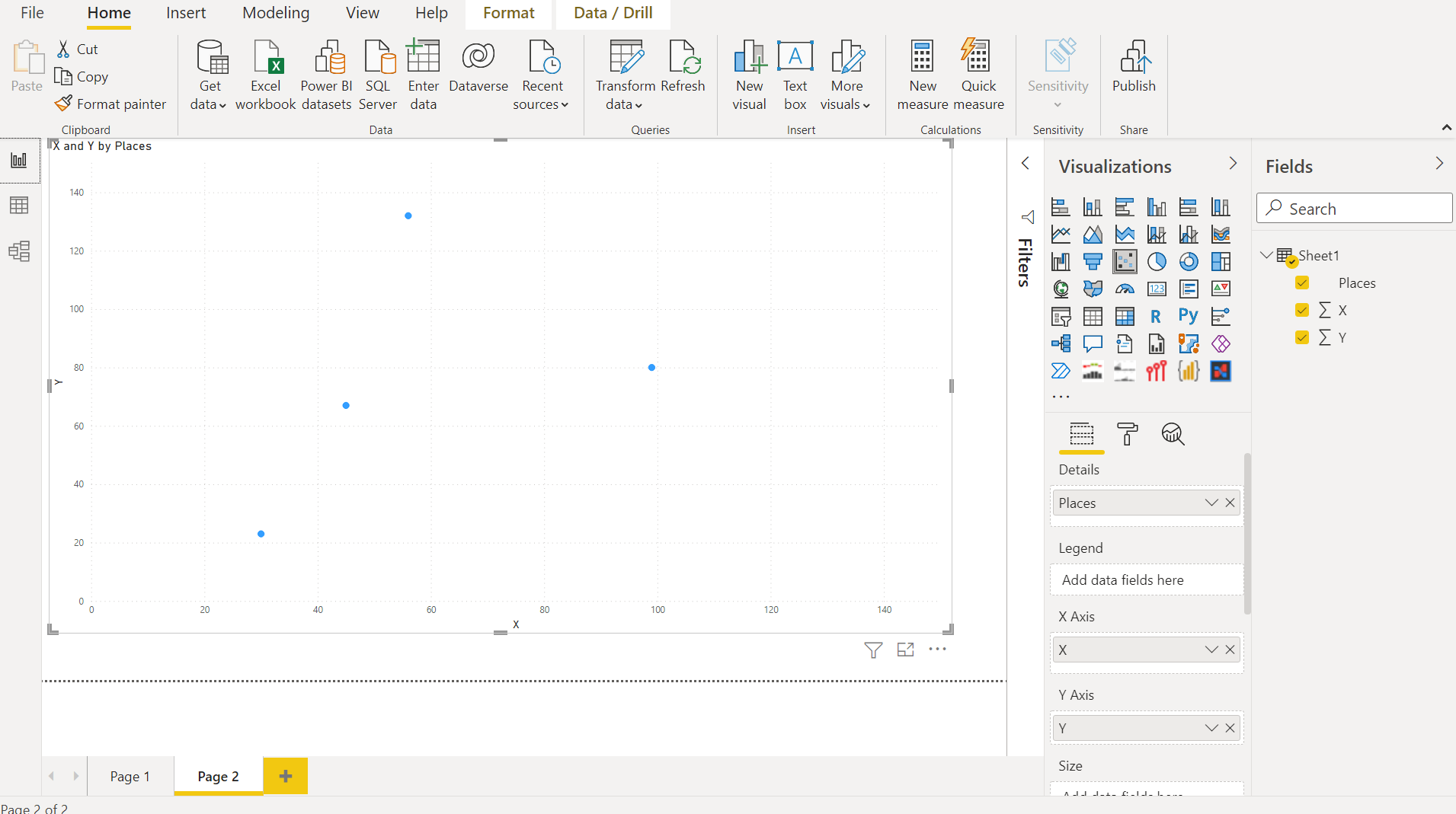 Solved: Why is the detail on my Scatter graph not working ...