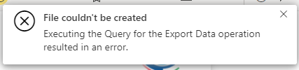 Solved: Unable to export data from visual on PBI server - Microsoft ...