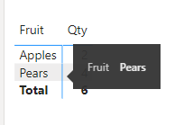 Tooltips on first column in Matrix - Microsoft Fabric Community