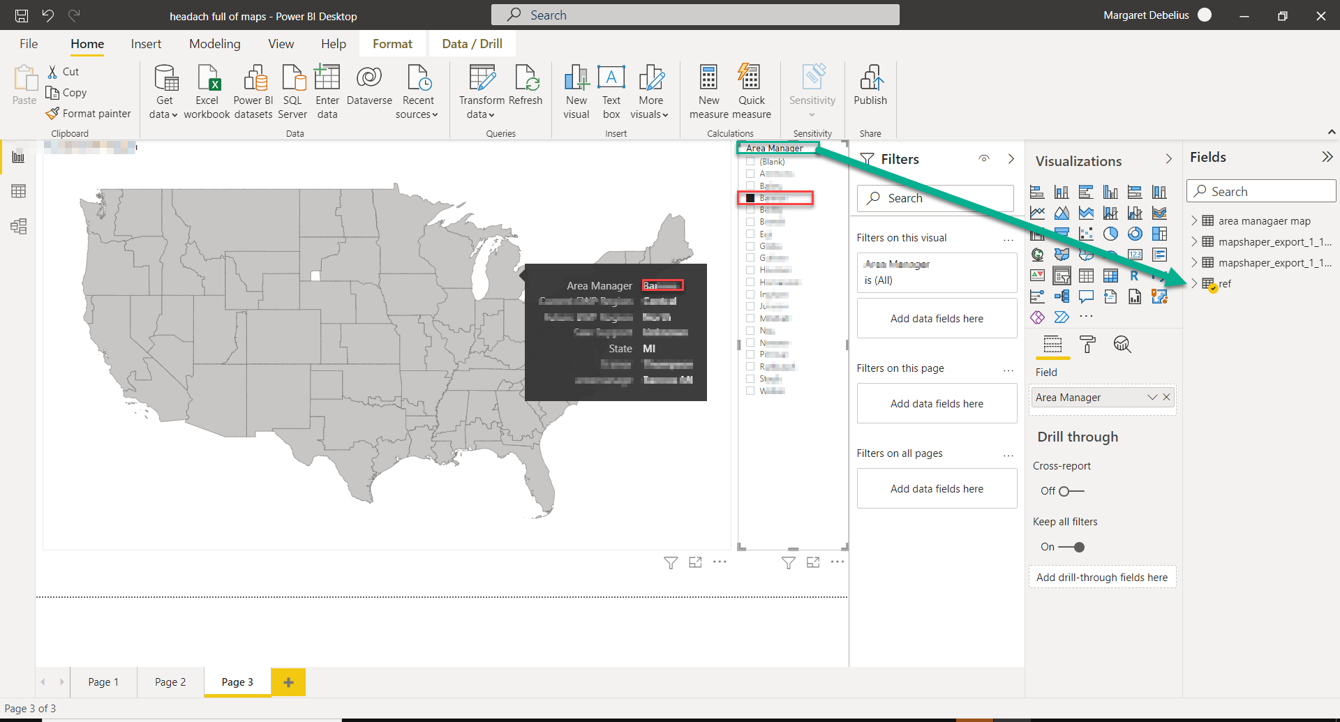 Issues with slicer and custom shape map - Microsoft Fabric Community