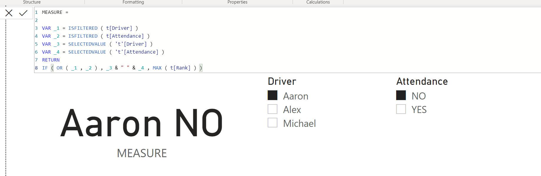 Solved: Return value based on multiple slicer condition - Microsoft ...