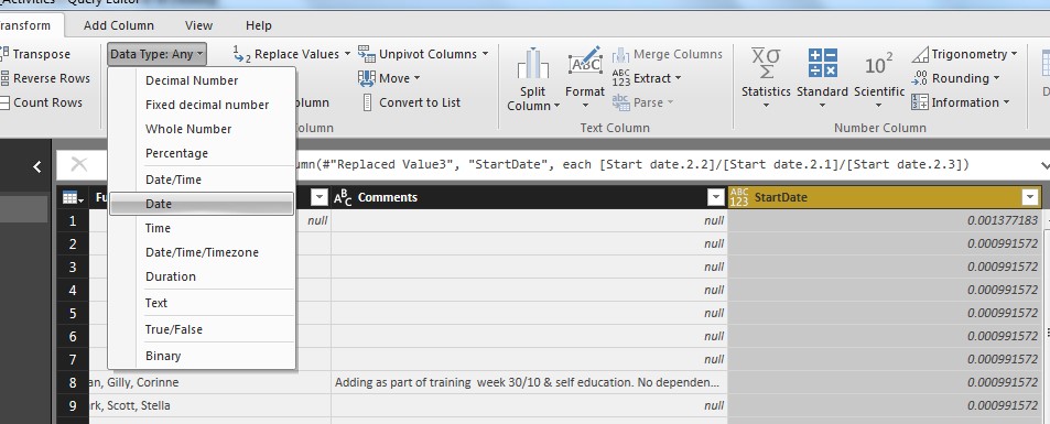 Solved: Not able to convert to date format - Microsoft Fabric Community