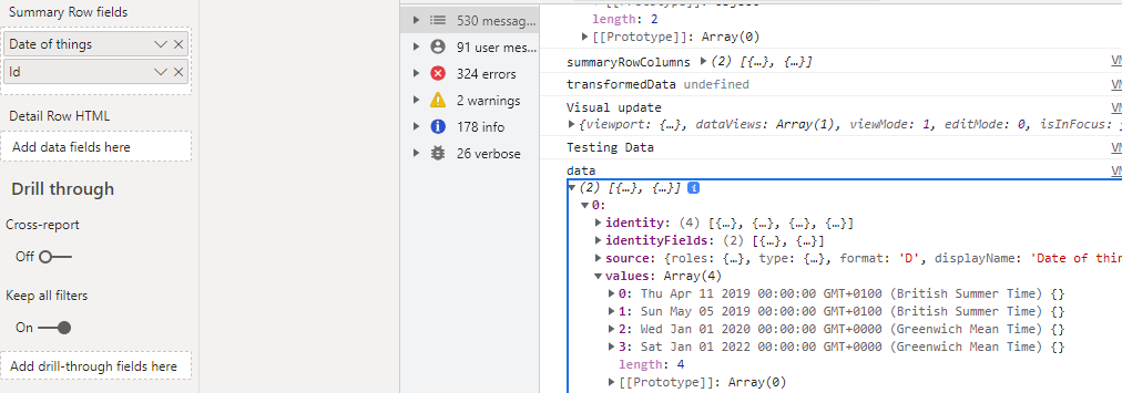 date field not showing in console correctly - Microsoft Fabric Community