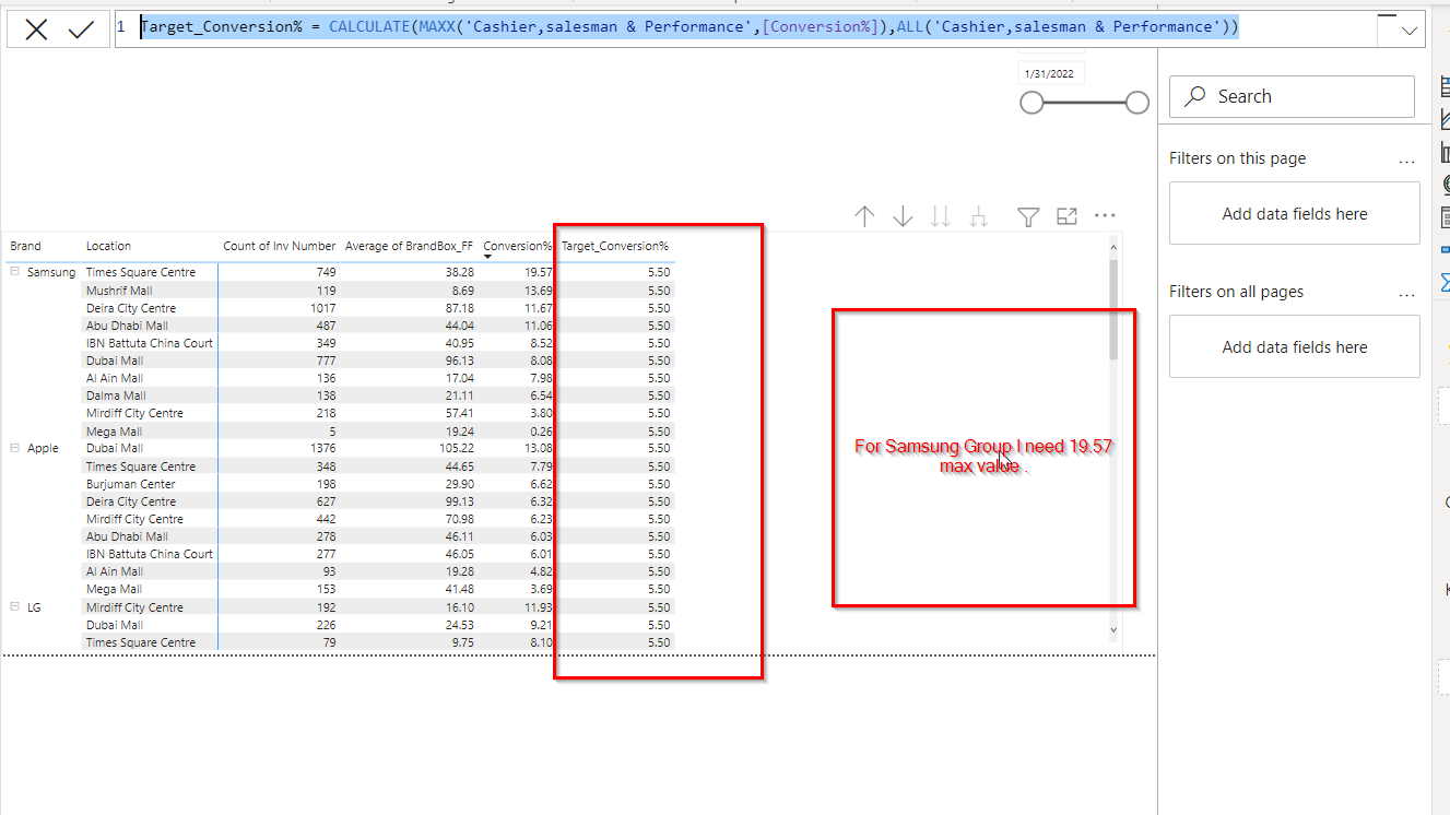 Getting the Measures Max value of each group - Microsoft Fabric Community