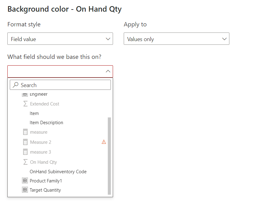 Solved: Conditional Formatting based on specific value for ...