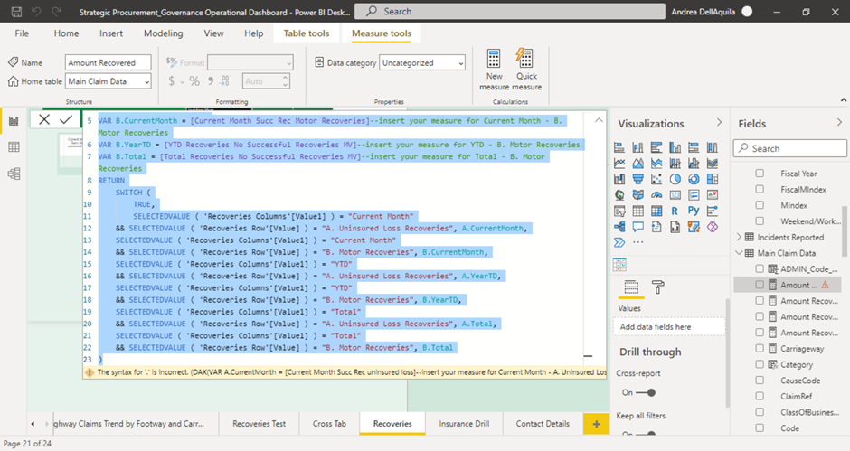 Solved: Visualisations Advice - Microsoft Fabric Community