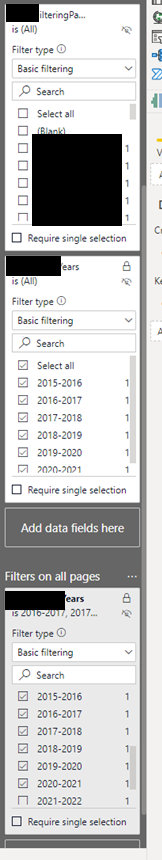 Page filters problems : interaction conflict - Microsoft Fabric Community