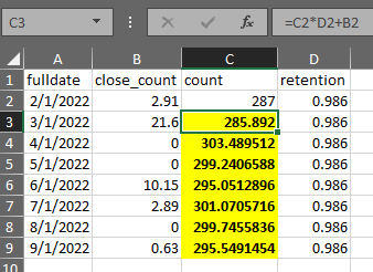 Solved: Iterative Calculation Over Time - Microsoft Fabric Community
